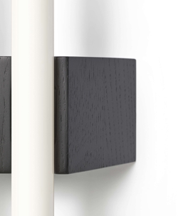 Minimism Single Wandleuchte, Eiche schwarz